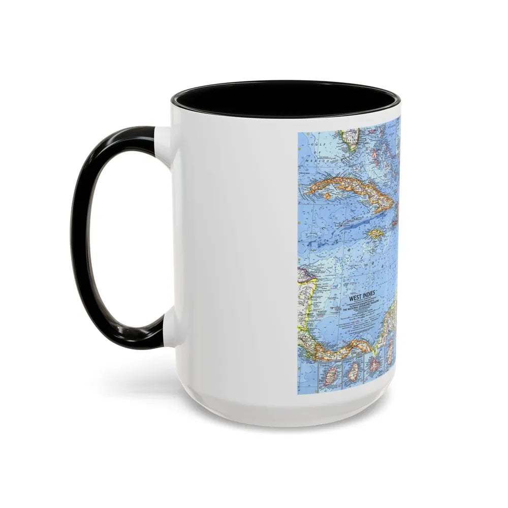 West Indies (1962) (Map) Accent Coffee Mug-Go Mug Yourself