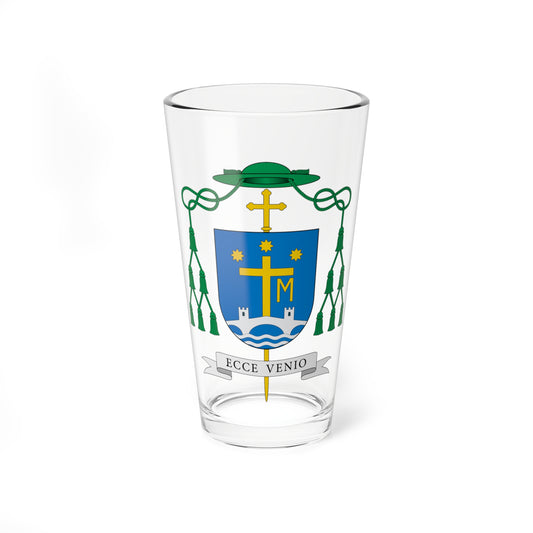 Escudo de Demetrio Fernández González (Spain) (Coat of Arms) Pint Glass 16oz