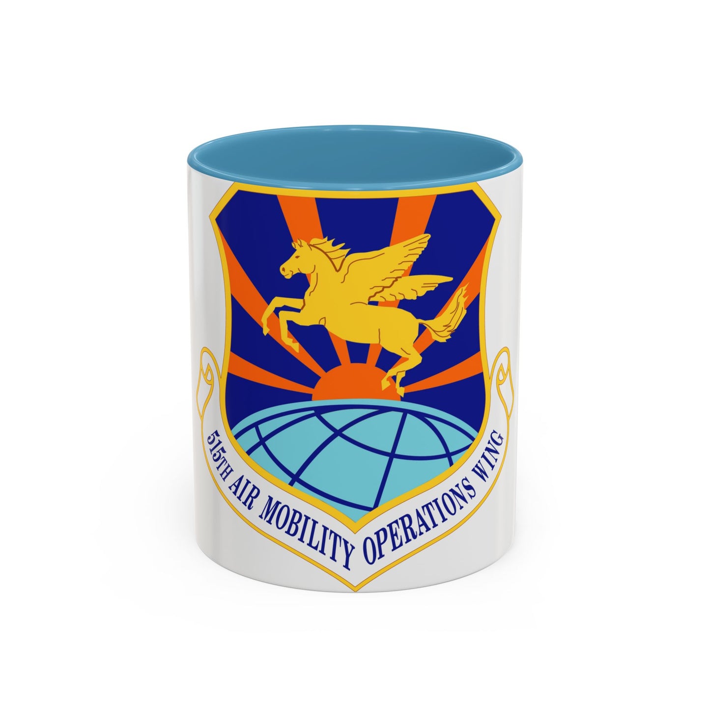 515 Air Mobility Operations Wing AMC (U.S. Air Force) Accent Coffee Mug