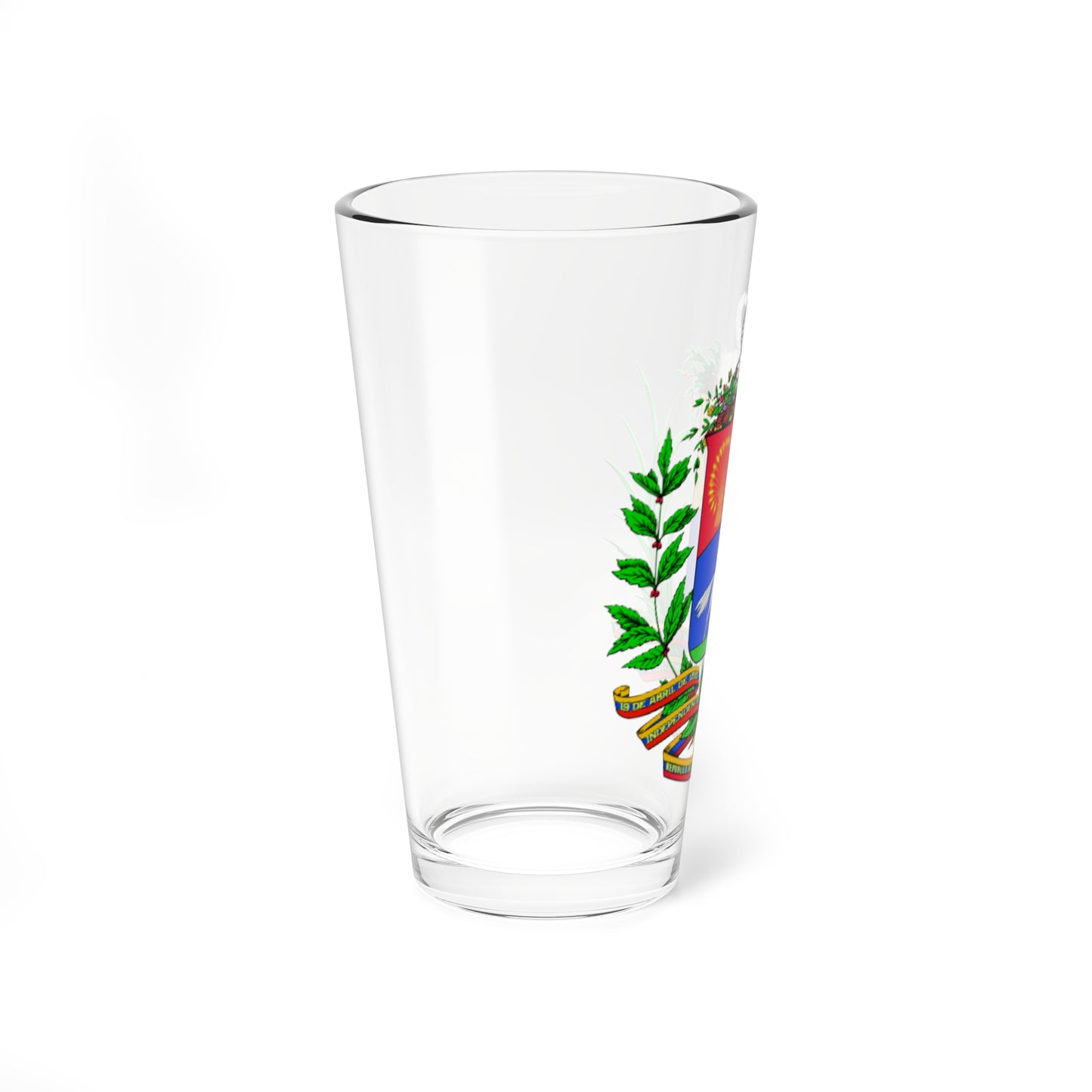 Coat of arms of Venezuela before 2006 (Venezuela) (Coat of Arms) Pint Glass 16oz