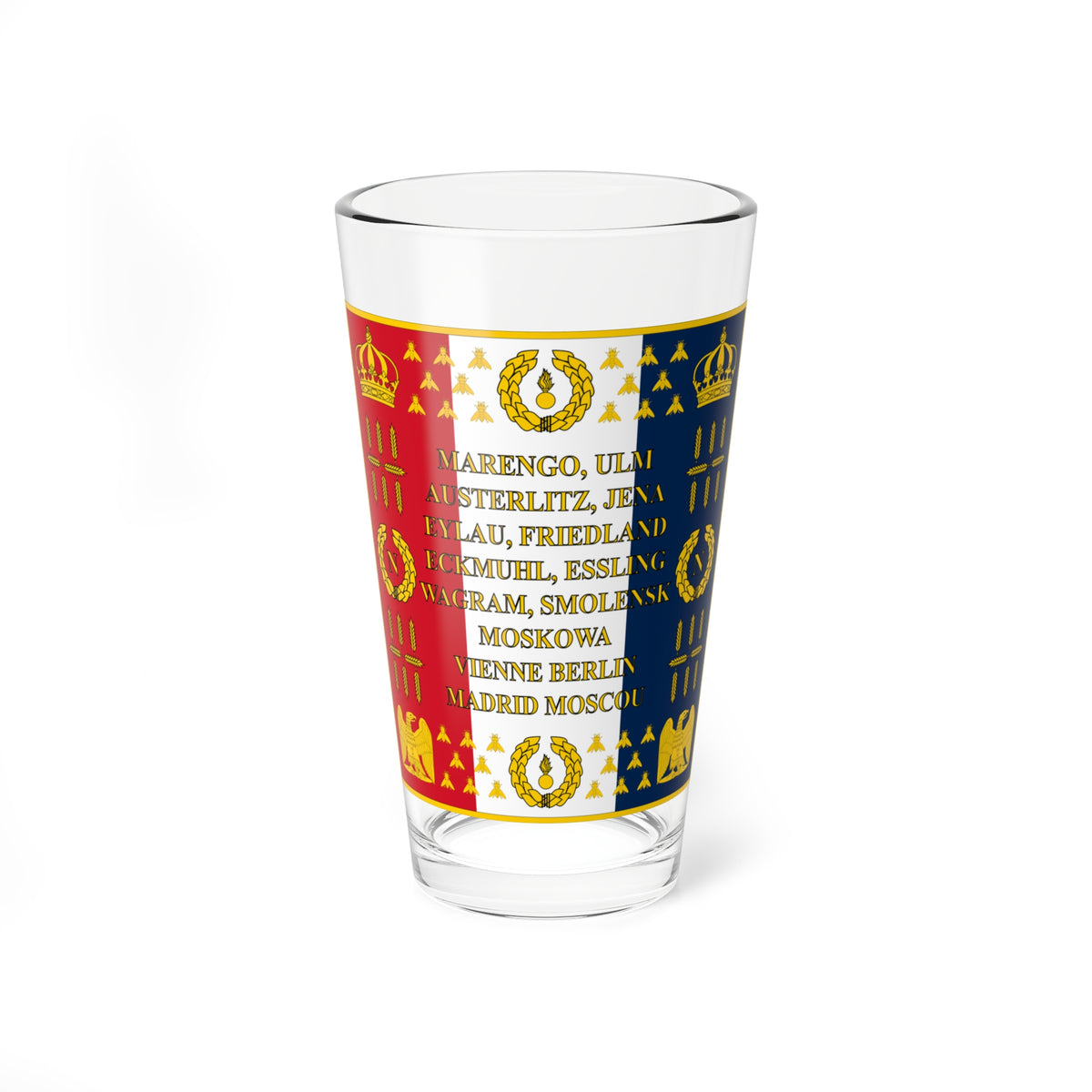 Drapeau de la Garde Imperiale 1812 Revers (France) Pint Glass 16oz