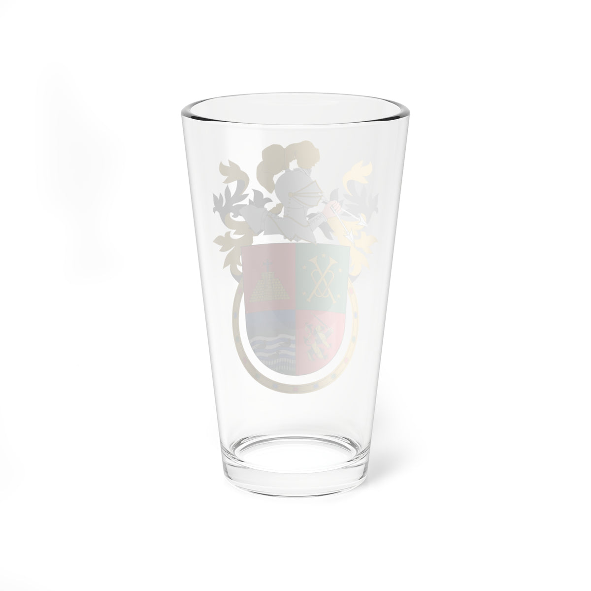 Escudo San Pedro Cholula (Costa Rica) (Coat of Arms) Pint Glass 16oz