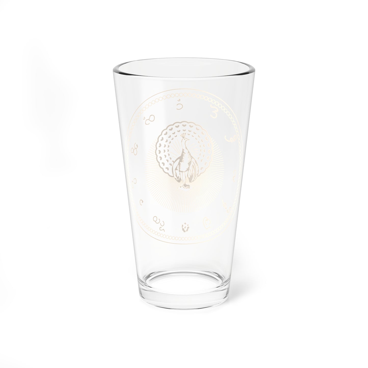 State seal of the Konbaung dynasty (Myanmar) (Coat of Arms) Pint Glass 16oz