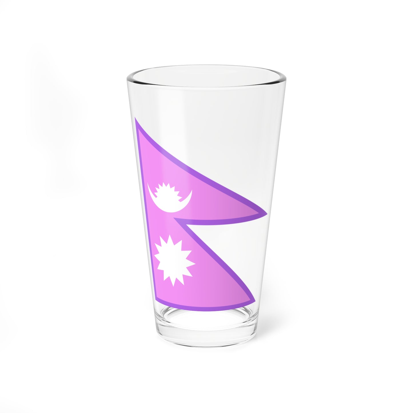 Bisexual Pride Flag of Nepal (Nepal) Pint Glass 16oz