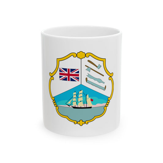 Coat of arms of British Honduras (1819-1907) - White Coffee Mug