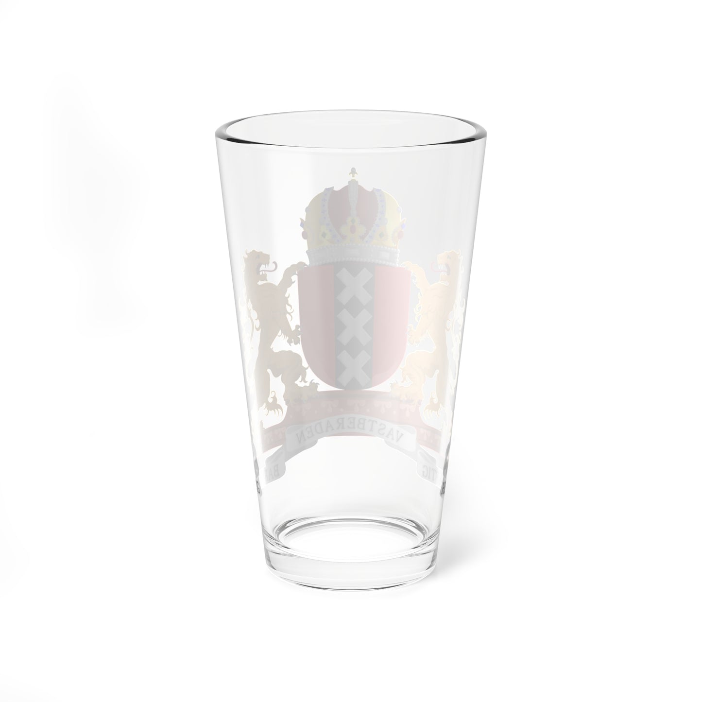 Wapen van Amsterdam (Netherlands) (Coat of Arms) Pint Glass 16oz