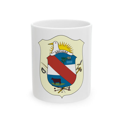 Coat of Arms of Artigas Department, Uruguay - White Coffee Mug