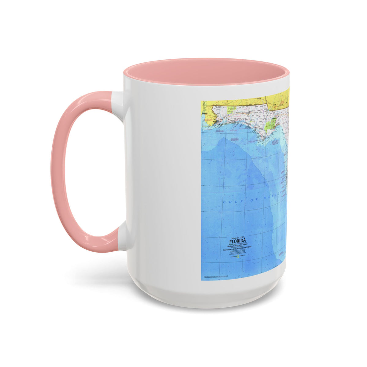 USA - Florida 1 (1973) (Map) Accent Coffee Mug