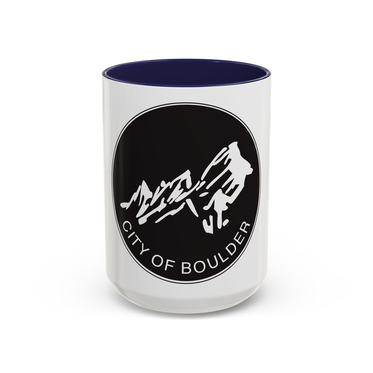 Seal of Boulder Colorado - Accent Coffee Mug