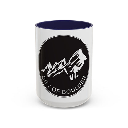 Seal of Boulder Colorado - Accent Coffee Mug