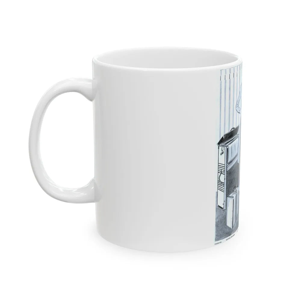 Fashion Illustration, 1933 - White Coffee Mug-Go Mug Yourself