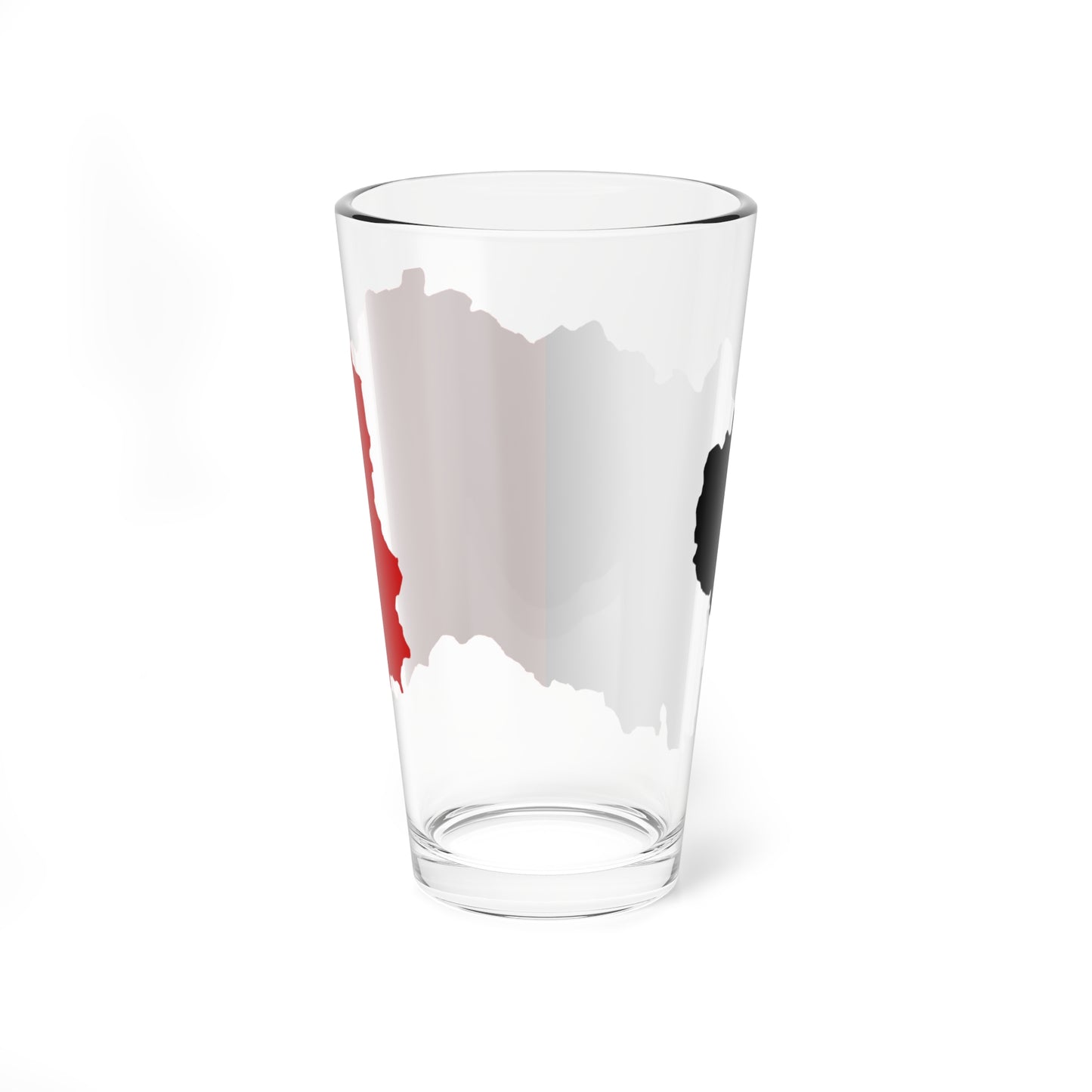 Flag map of Aosta Valley (Italy) Pint Glass 16oz