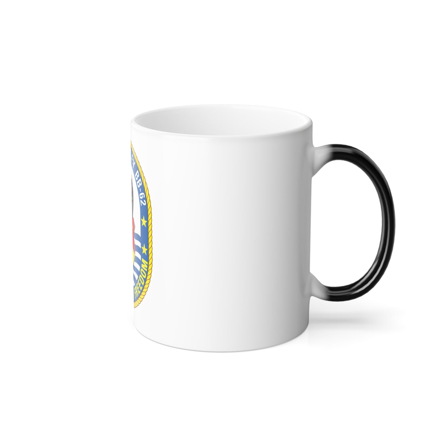USS New Jersey BB 62 Fire Power For Freedom (U.S. Navy) Color Changing Mug 11oz