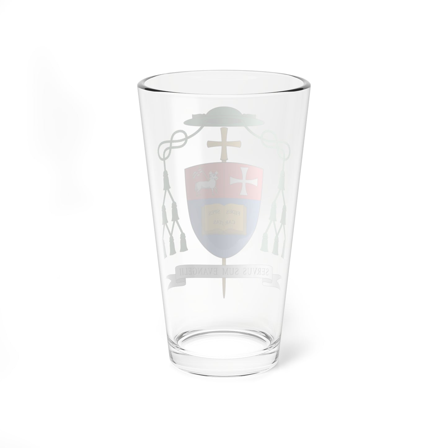 Escudo de David Abadías Aurín (Spain) (Coat of Arms) Pint Glass 16oz