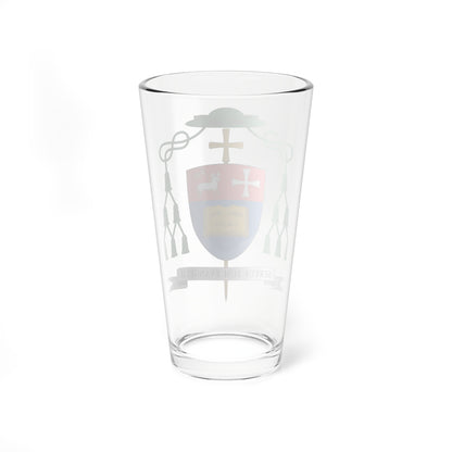 Escudo de David Abadías Aurín (Spain) (Coat of Arms) Pint Glass 16oz