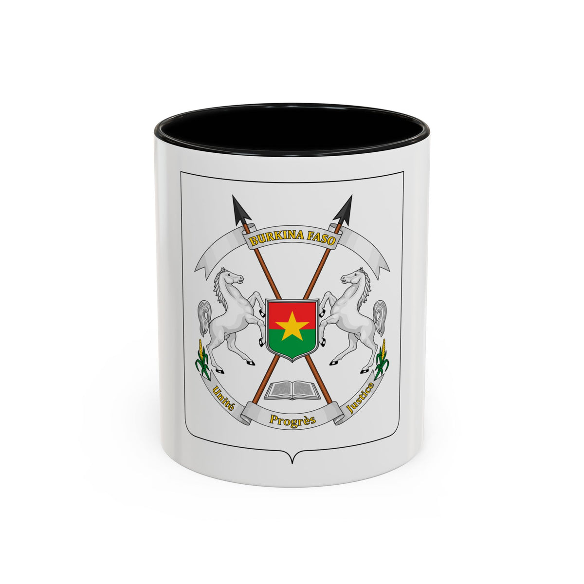Coat of arms of Burkina Faso - Accent Coffee Mug