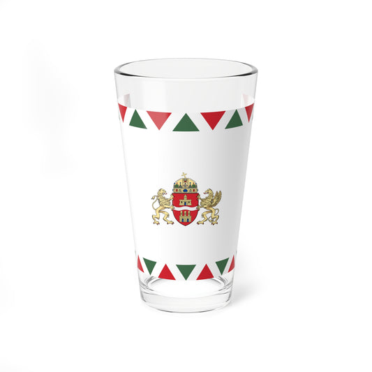 Flag of Budapest 2011- (Hungary) Pint Glass 16oz