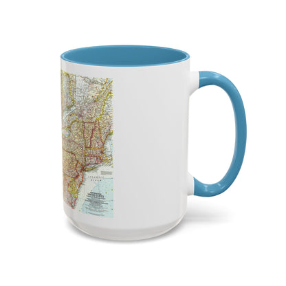 USA - Northeastern & Great Lakes (1959) (Map) Accent Coffee Mug