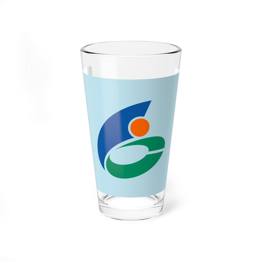 Flag of Nikaho Akita (Japan) Pint Glass 16oz