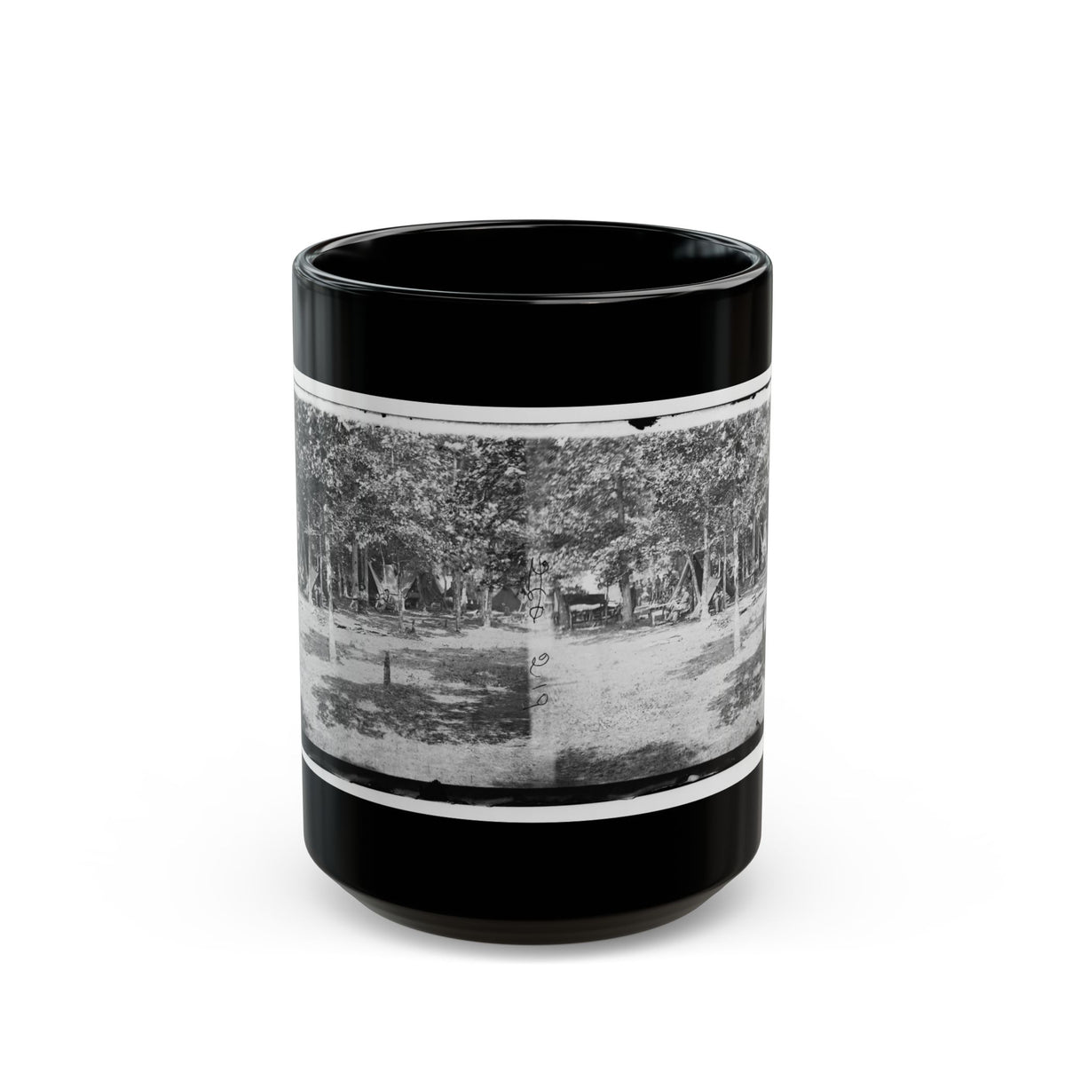 Bealeton, Virginia. View Of Camp Of 93d New York Volunteers (U.S. Civil War) Black Coffee Mug