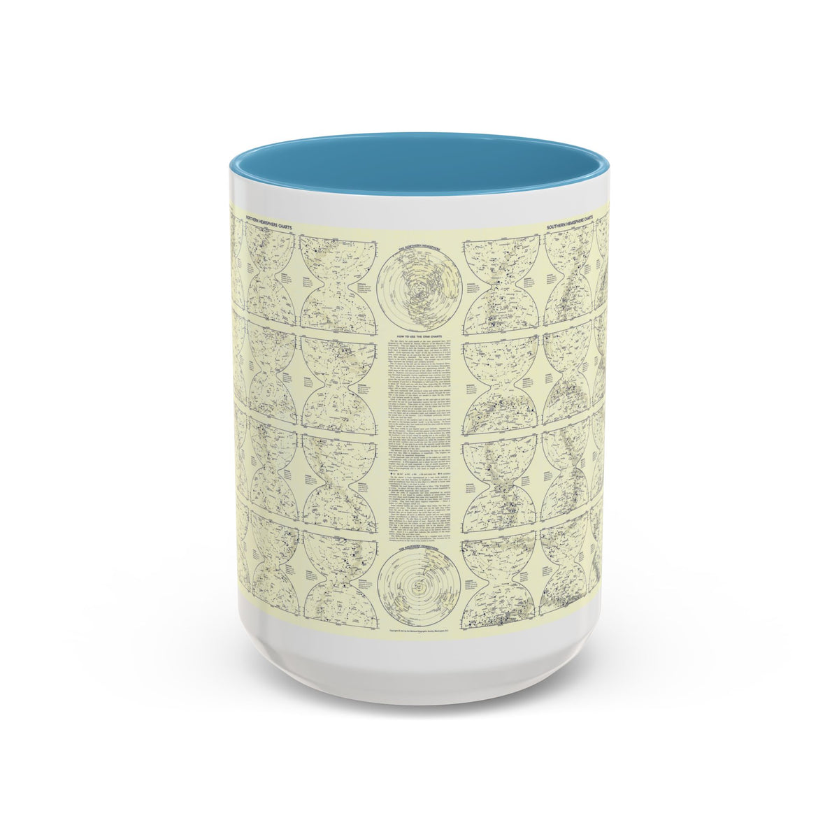 Heavens, The 2 (1957) (Map) Accent Coffee Mug
