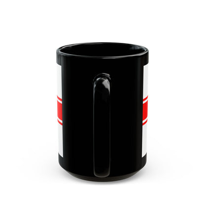 Flag of the City of Melbourne Australia - Black Coffee Mug-Go Mug Yourself