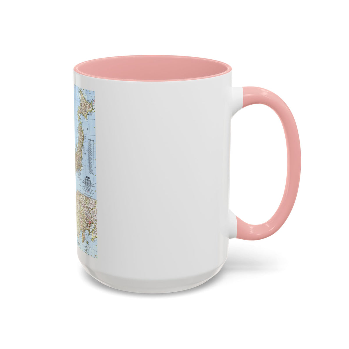 Japan and Korea (1960) (Map) Accent Coffee Mug