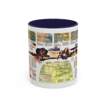 USA - Central Plains 2 (1985) (Map) Accent Coffee Mug