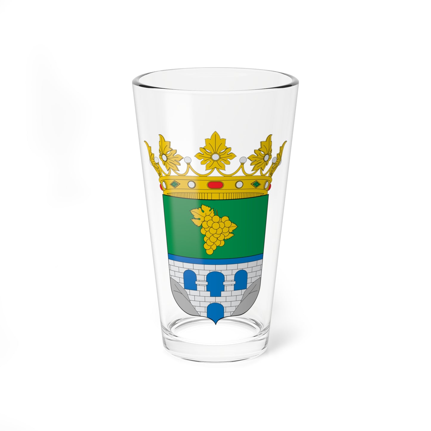 Escudo de Alhama de Almería (Spain) (Coat of Arms) Pint Glass 16oz
