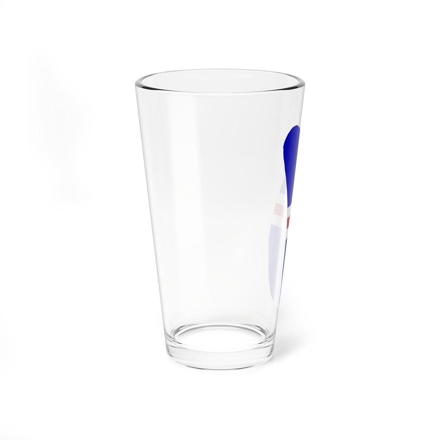Howland Island flag map local (United States) Pint Glass 16oz