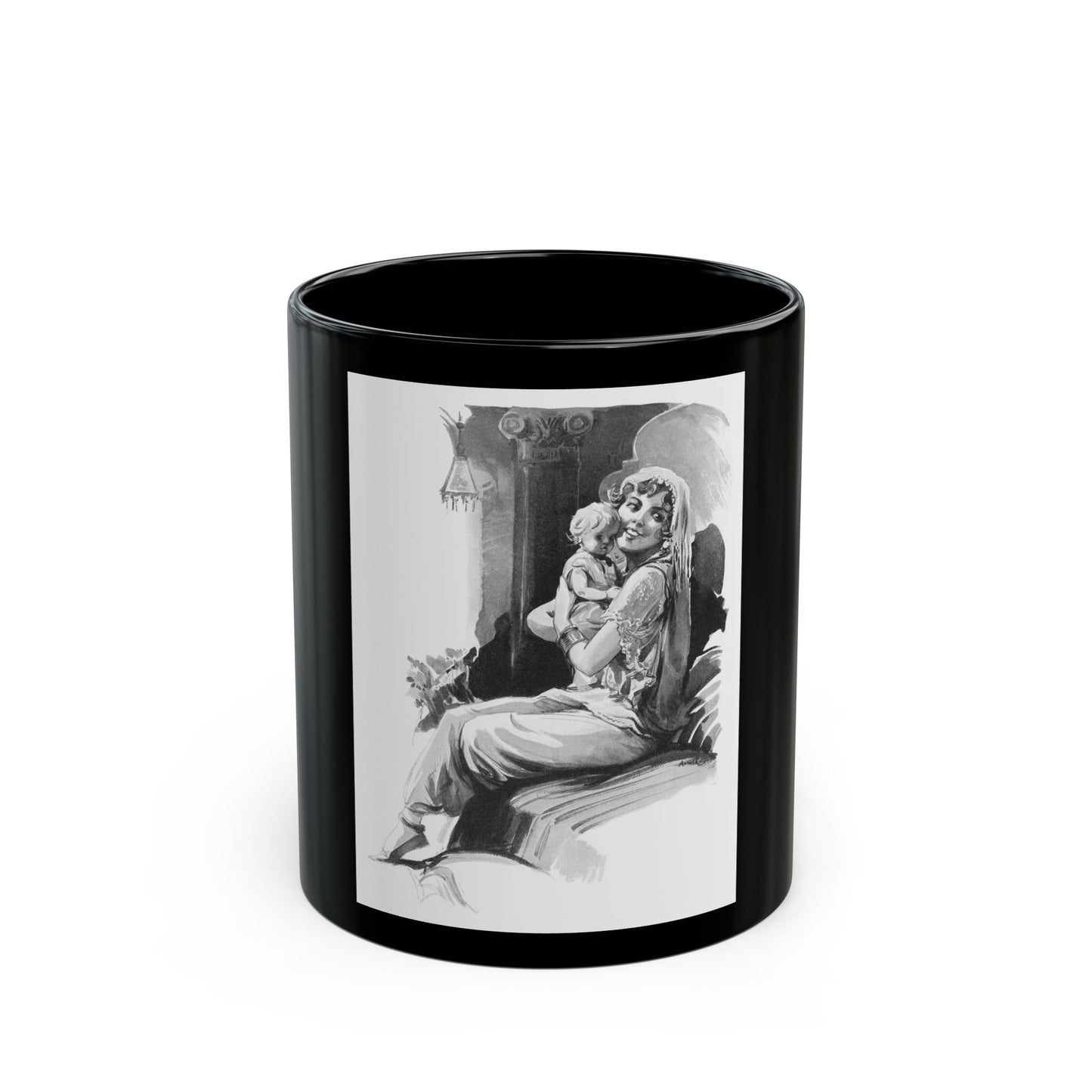 Disharmony by Douglas Newton (1), Help Yourself Annual, 1930 - Black Coffee Mug-11oz-Go Mug Yourself