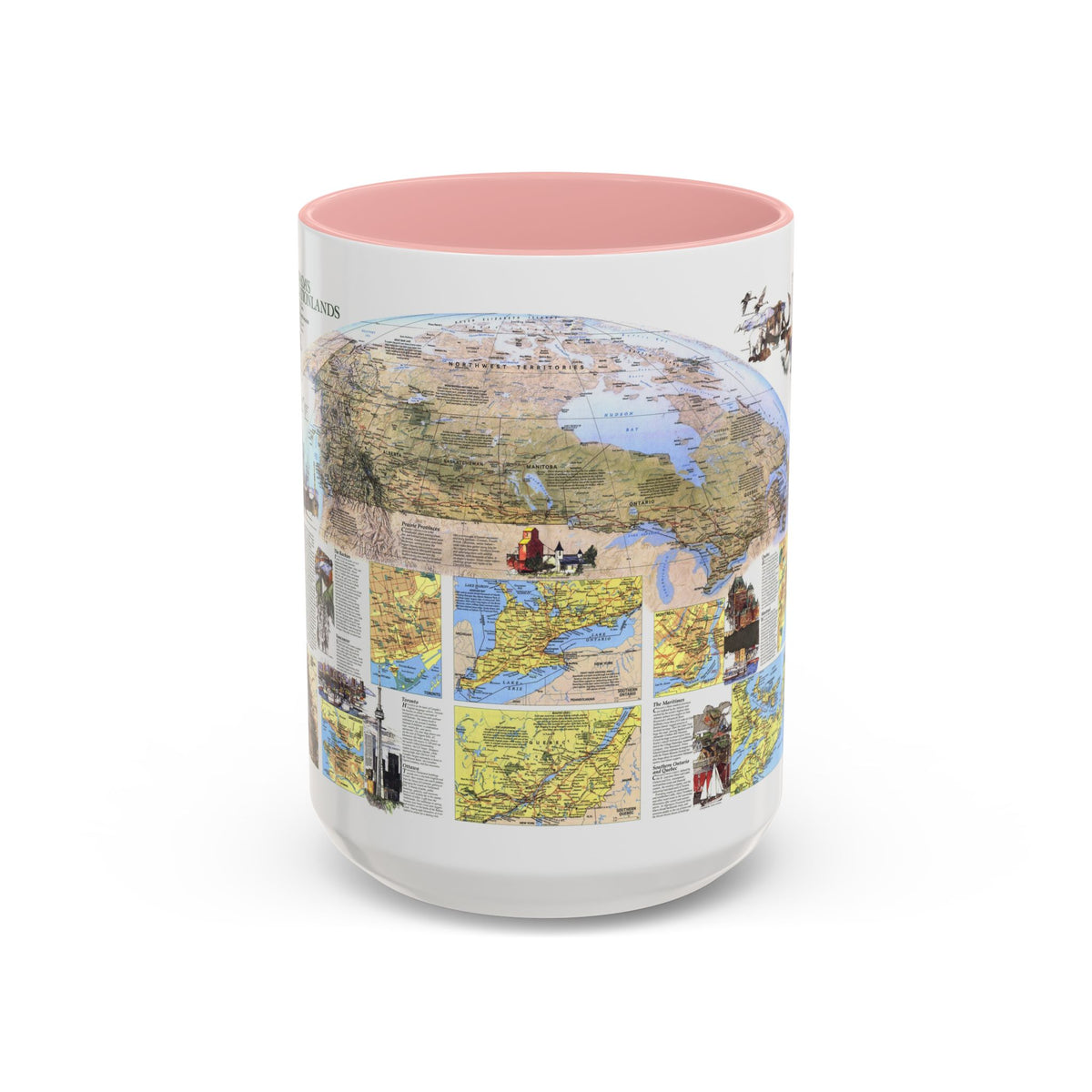 Canada - Vacationlands (1985) (Map) Accent Coffee Mug