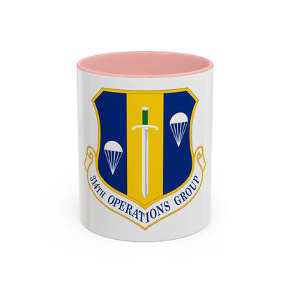 314 Operations Group AETC (U.S. Air Force) Accent Coffee Mug