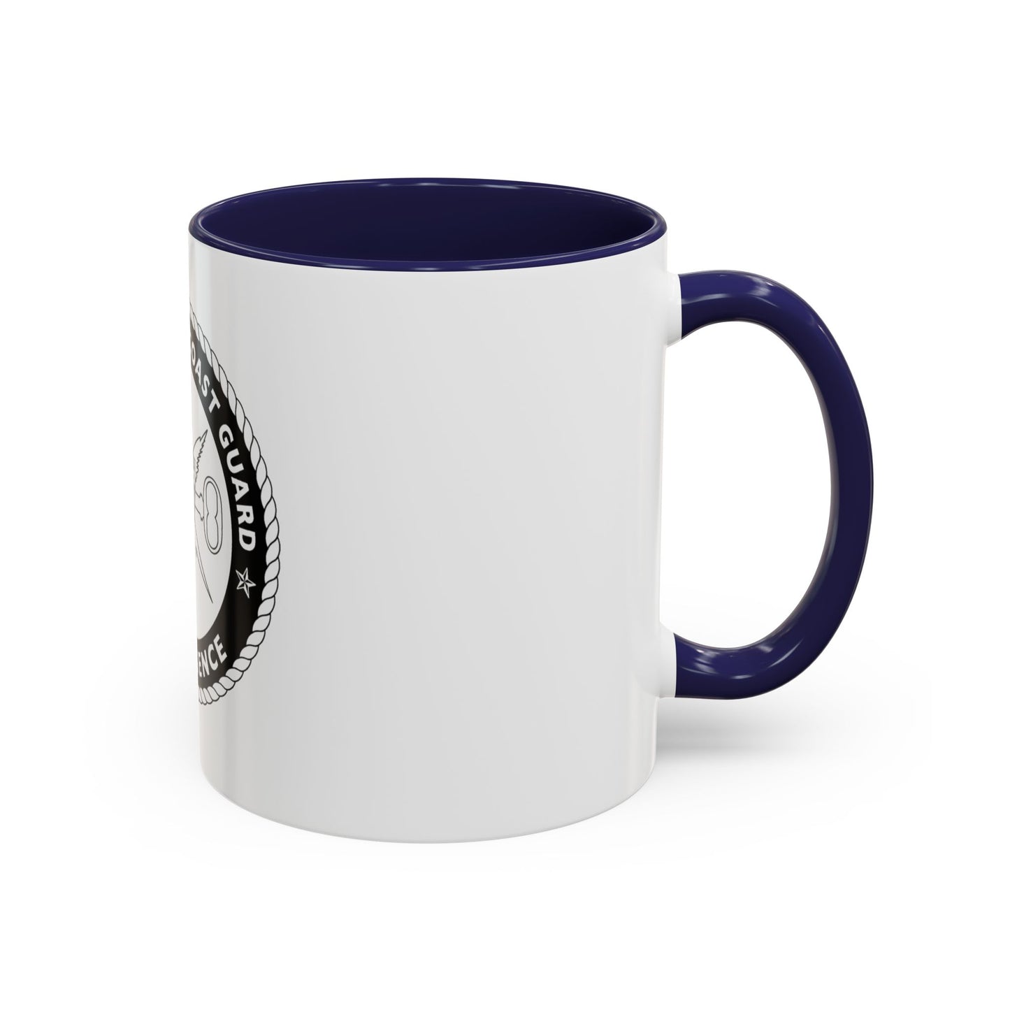 USCG Intelligence 1 color (U.S. Coast Guard) Accent Coffee Mug