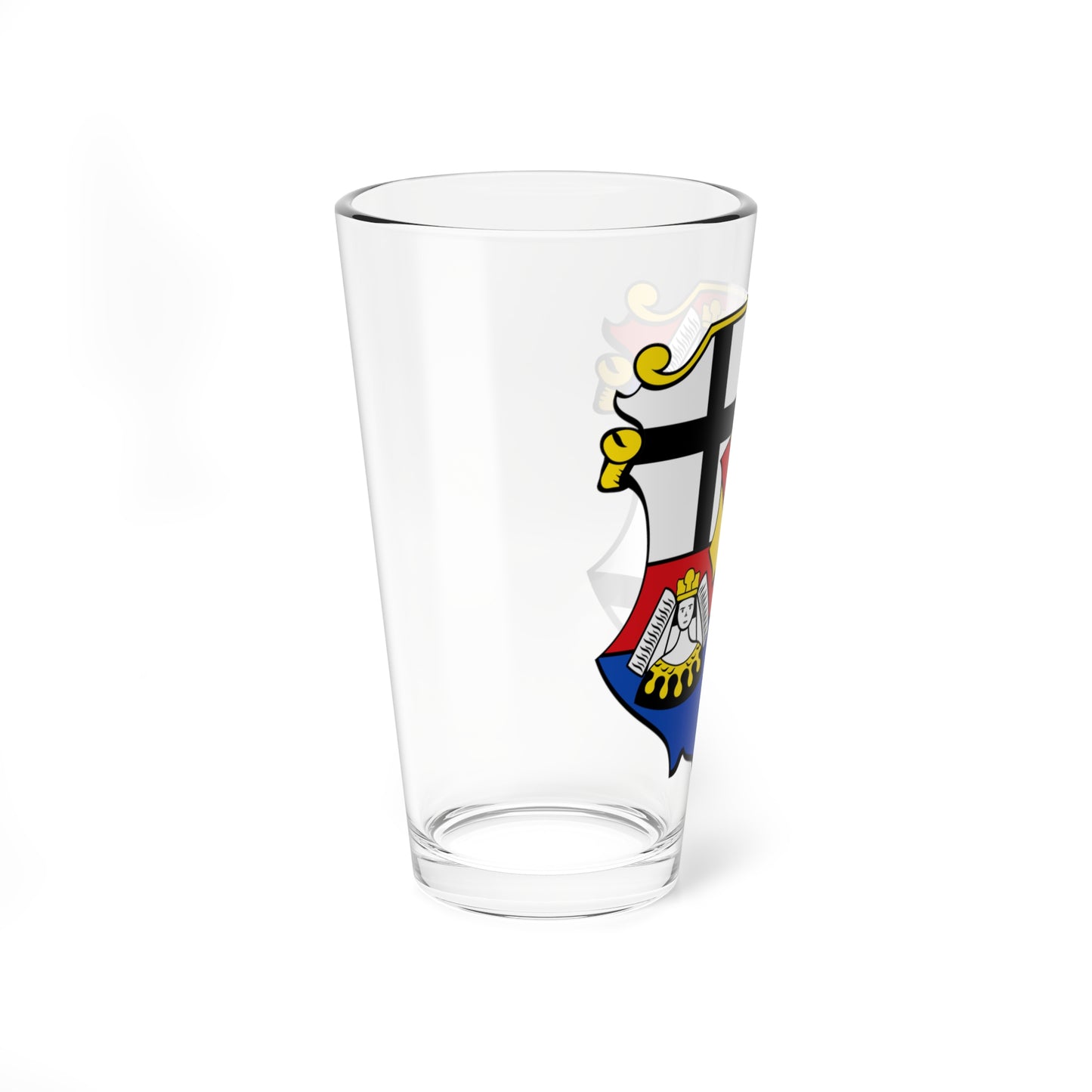 DEU Bad Brückenau COA groß (Germany) (Coat of Arms) Pint Glass 16oz