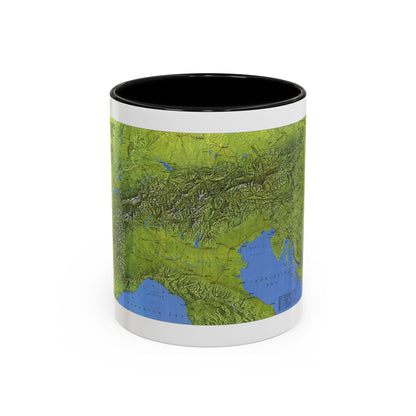 Alps, The (1985) (Map) Accent Coffee Mug