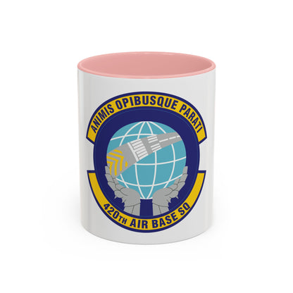 420th Air Base Squadron (U.S. Air Force) Accent Coffee Mug