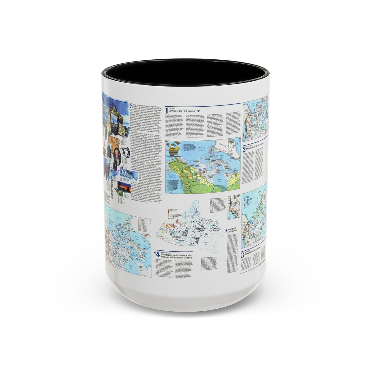 North America - The North (1997) (Map) Accent Coffee Mug