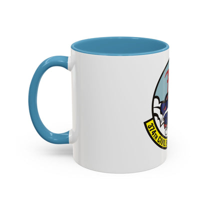 374 Civil Engineer Squadron PACAF (U.S. Air Force) Accent Coffee Mug