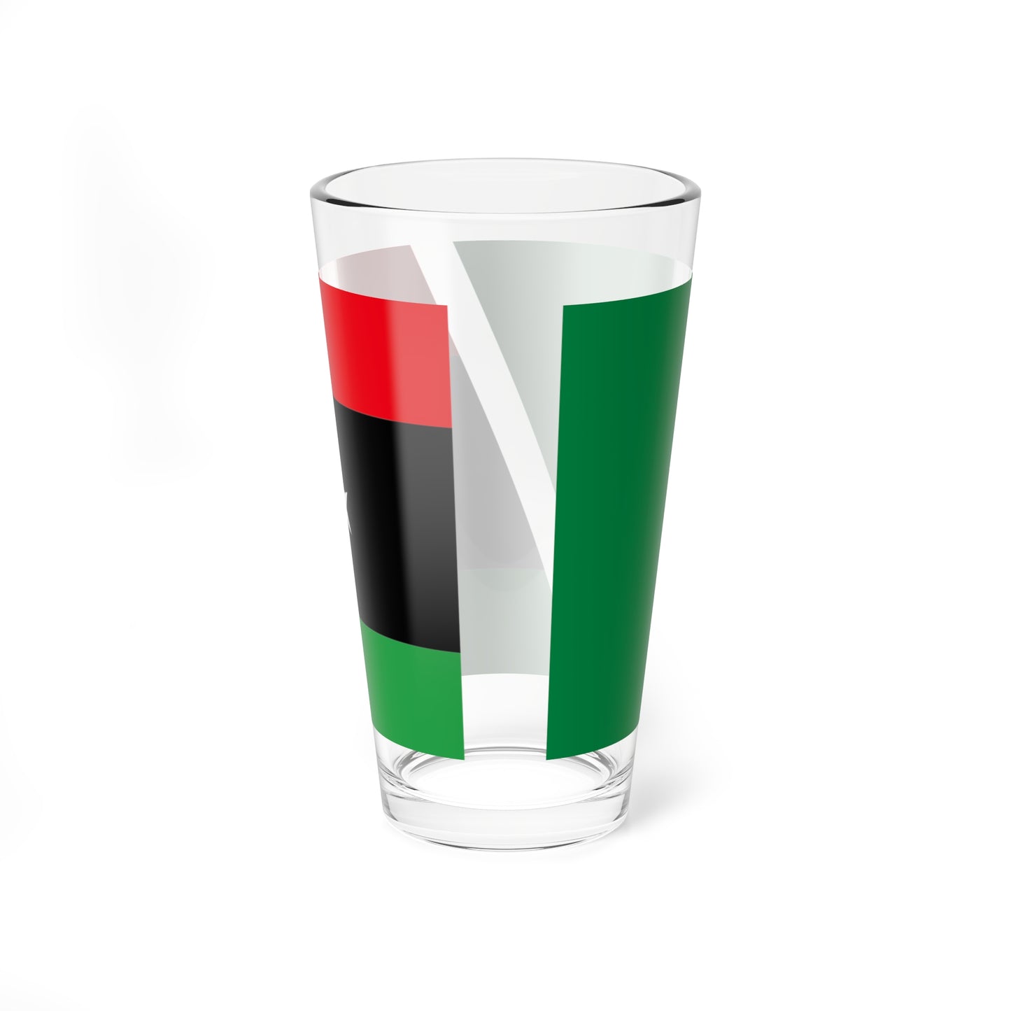 Flag of Libya 2011 combined (Libya) Pint Glass 16oz