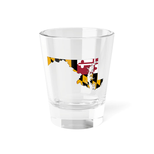 Flag-map of Maryland (United States) Shot Glass 1.5oz