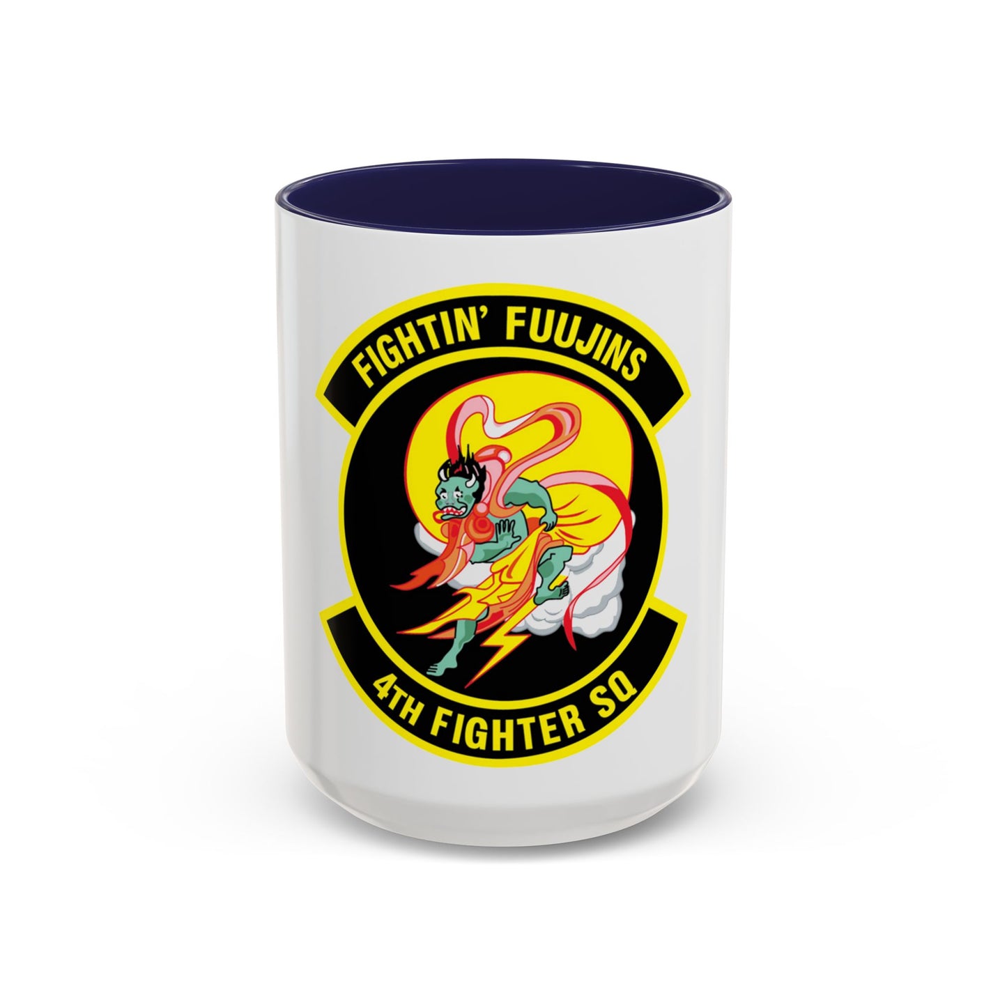 4th Fighter SQ Fightin' Fuujins (U.S. Air Force) Accent Coffee Mug