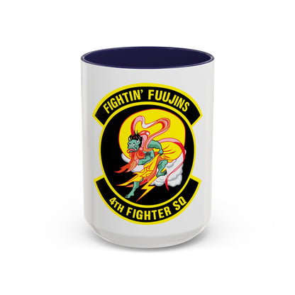 4th Fighter SQ Fightin' Fuujins (U.S. Air Force) Accent Coffee Mug