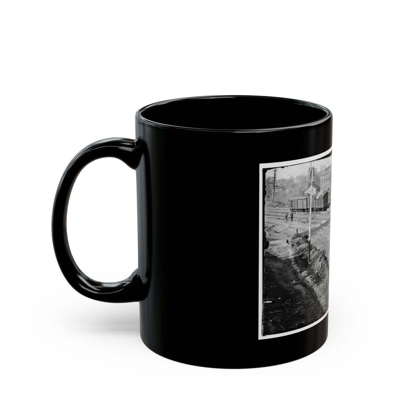 Atlanta, Georgia. Ruins Of Depot, Blown Up On Sherman's Departure (U.S. Civil War) Black Coffee Mug