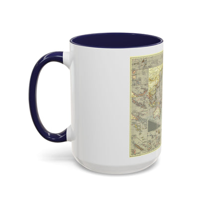 Pacific Ocean (1936) (Map) Accent Coffee Mug