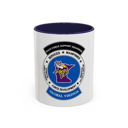 934th Force Support Sq. GLOBAL VIKINGS (U.S. Air Force) Accent Coffee Mug