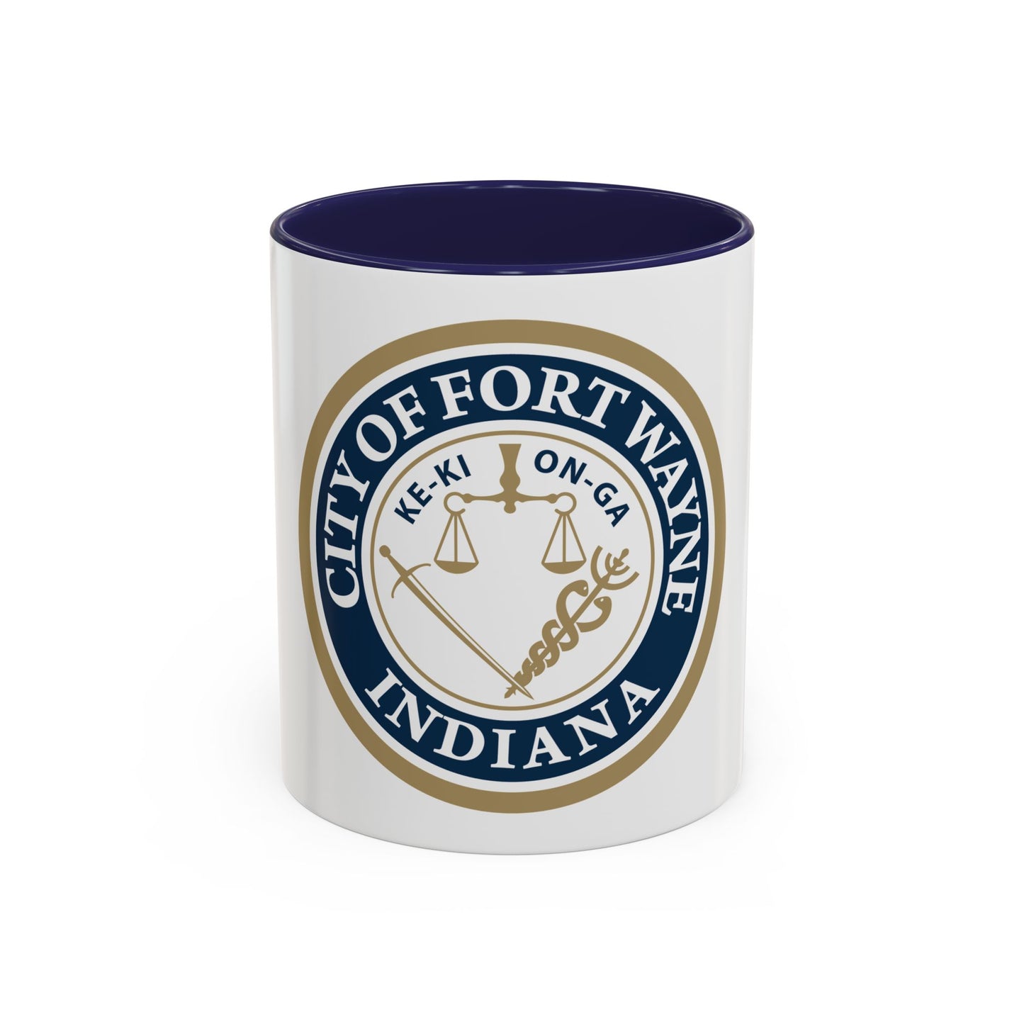 Seal of the City of Fort Wayne Indiana - Accent Coffee Mug