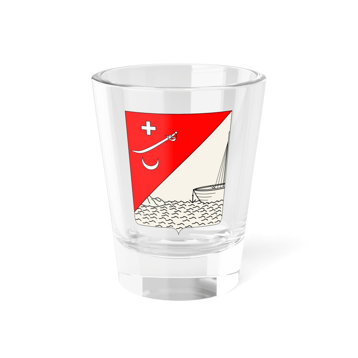 Coat of arms of Ismail County Bessarabia Guberniya (Ukraine) (Coat of Arms) Shot Glass 1.5oz