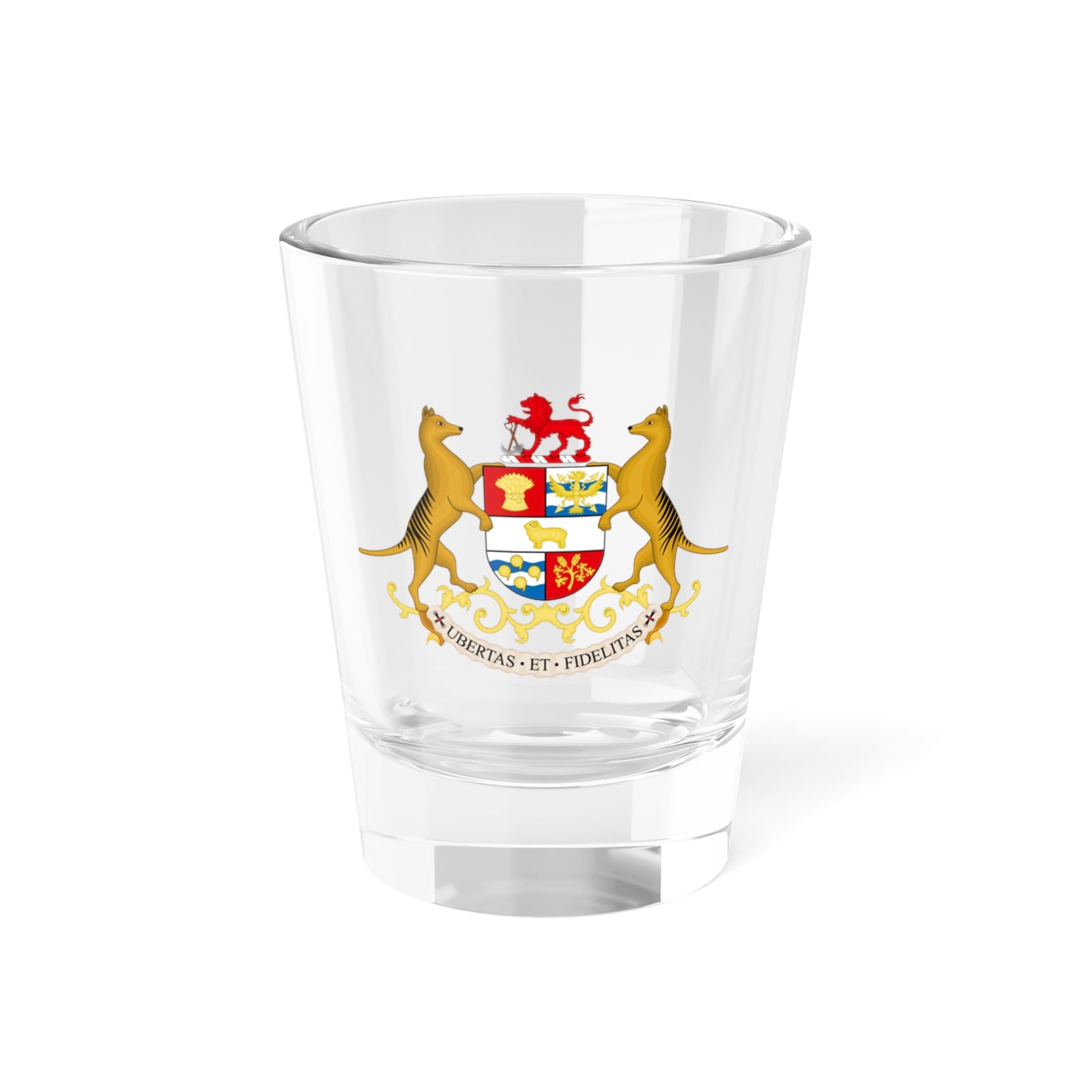 Coat of arms of Tasmania - Shot Glass 1.5oz