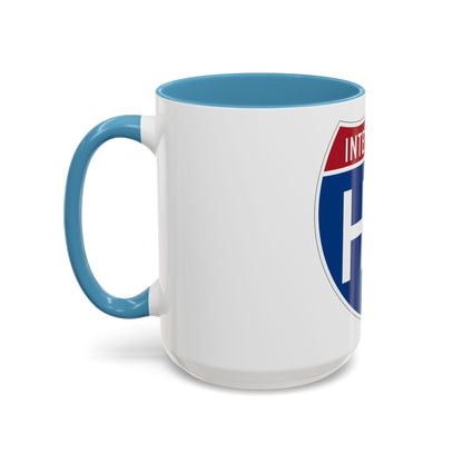 Interstate H2 (U.S. Highways) Accent Coffee Mug